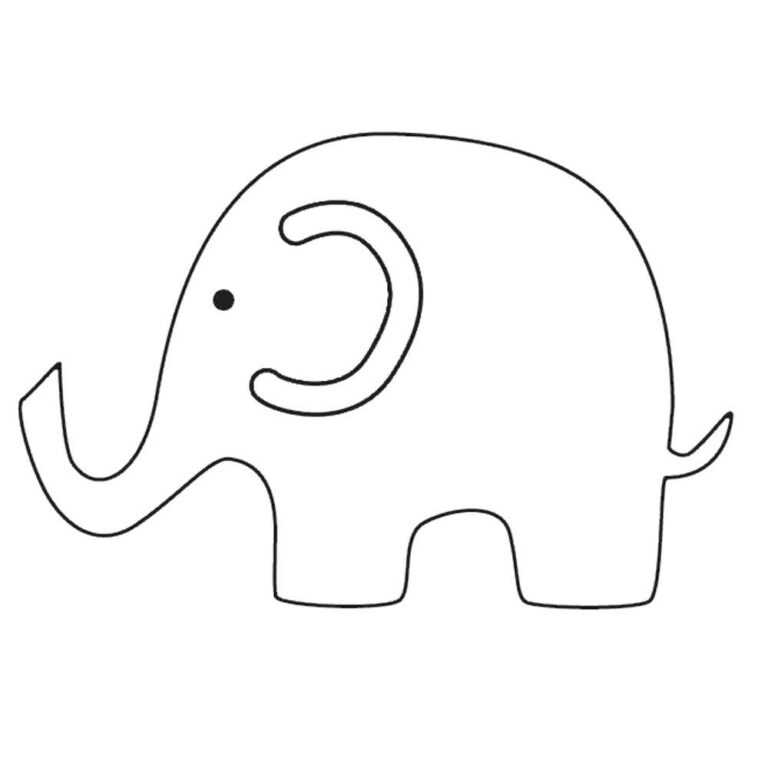 Elephant Template Free Clipart Images Gallery For Free Inside Blank ...