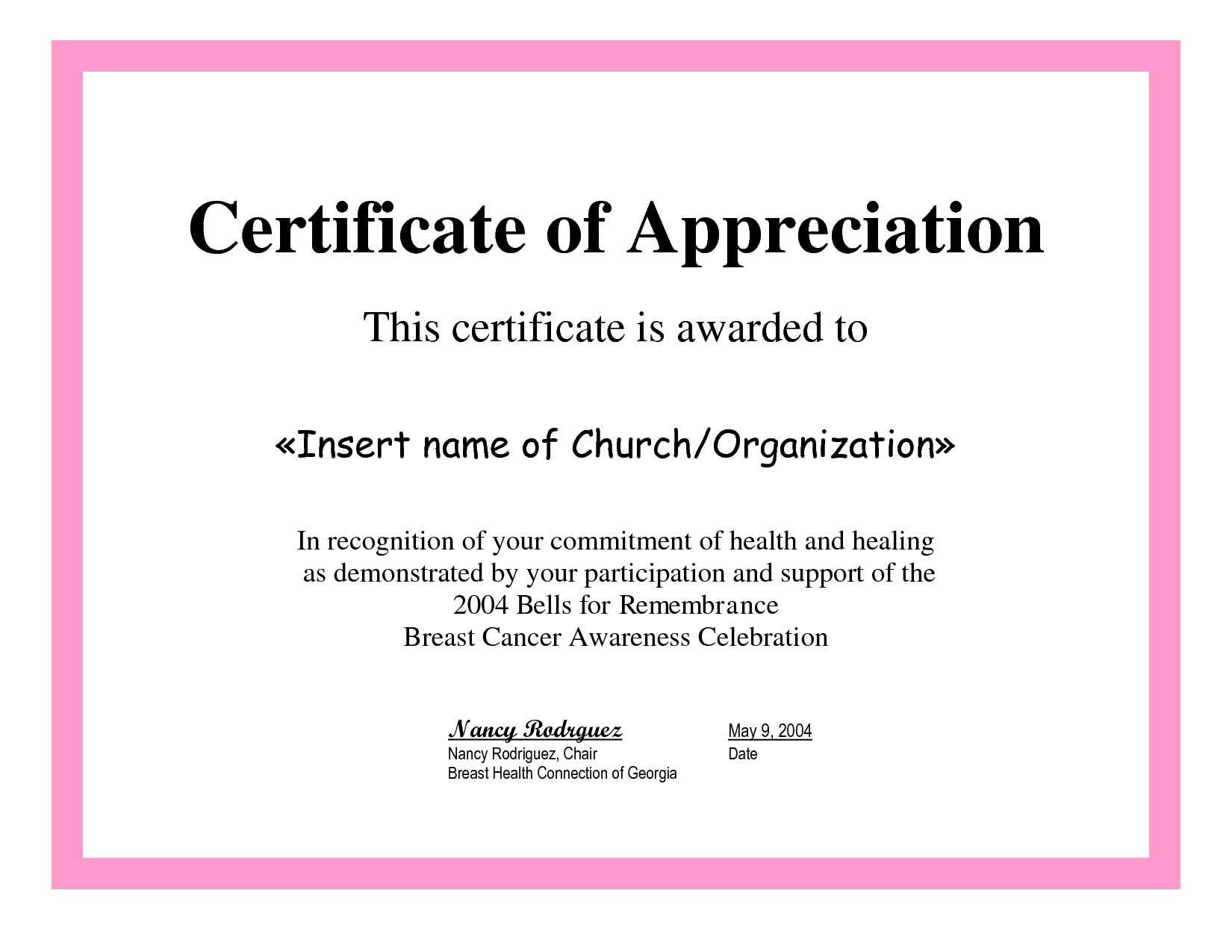 Employee Appreciation Certificate Template Free Recognition Pertaining To Employee Of The Year Certificate Template Free