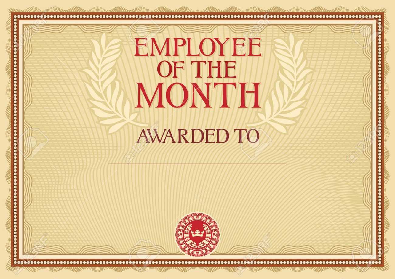 Employee Of The Month – Certificate Template For Manager Of The Month Certificate Template