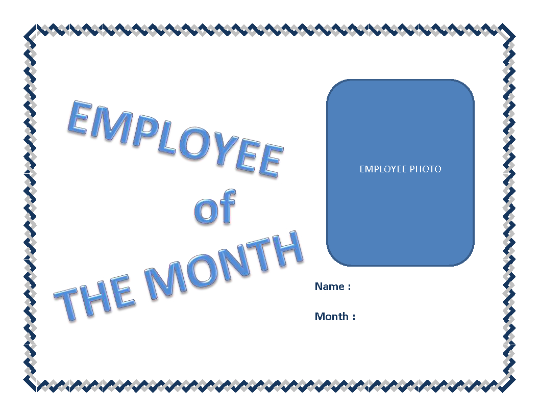 Employee Of The Month Certificate Template | Templates At Intended For Employee Of The Month Certificate Templates