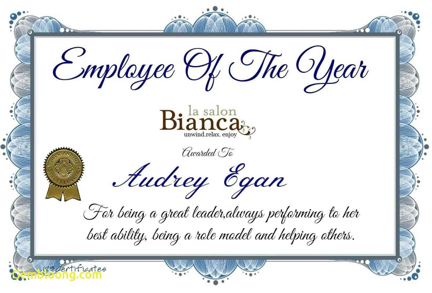 Employee Of The Year Certificate Template Update234 Com Inside Best Employee Award Certificate Templates