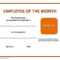 Employee The Month Certificate Template Free Microsoft Word Inside Employee Of The Month Certificate Templates