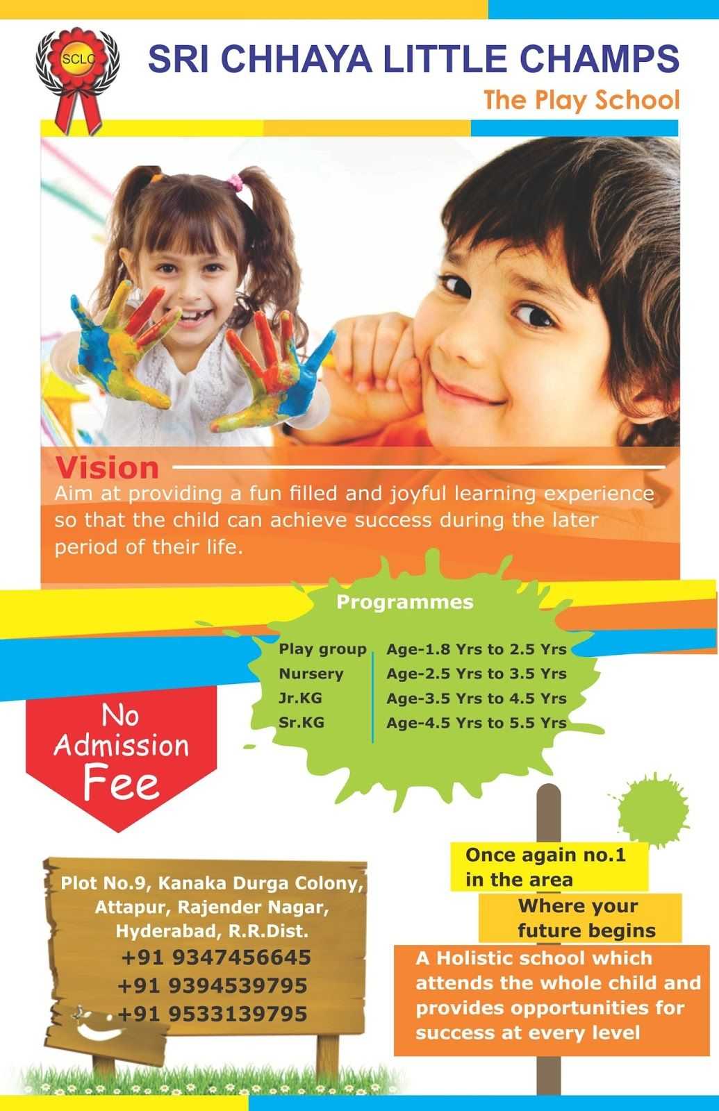 Enrollment | Pamphlet Design, School Admissions, Pamphlet With Play School Brochure Templates