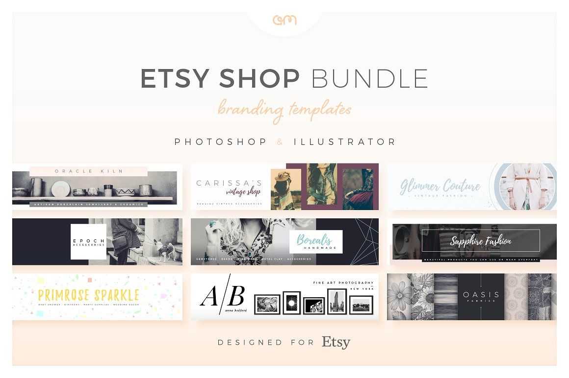 Etsy Shop Bundle – Web Elements – Etsy Banners – Etsy Within Etsy Banner Template