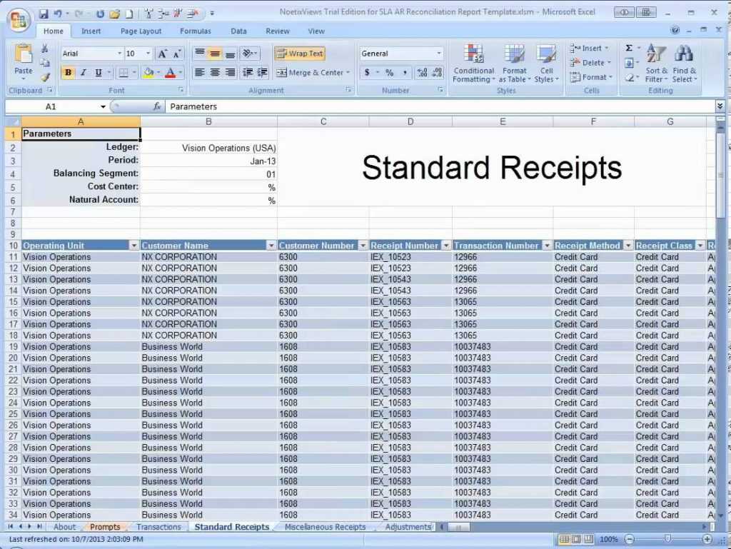 Monthly Report Template Excel