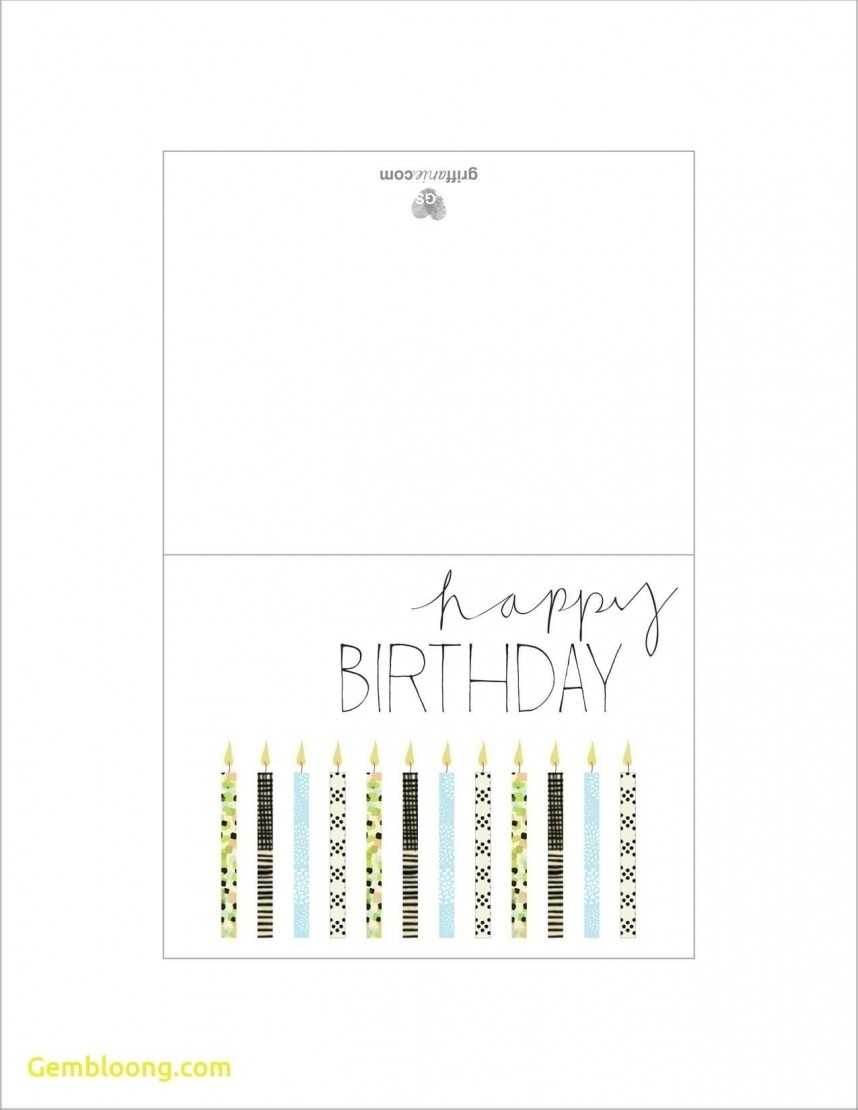Exceptional Printable Birthday Card Template Ideas Free Throughout Foldable Birthday Card Template