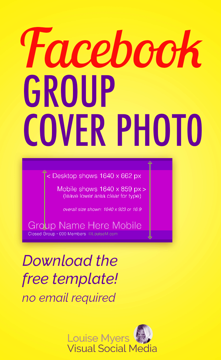 Facebook Group Cover Photo Size 2019: Free Template With Facebook Banner Size Template