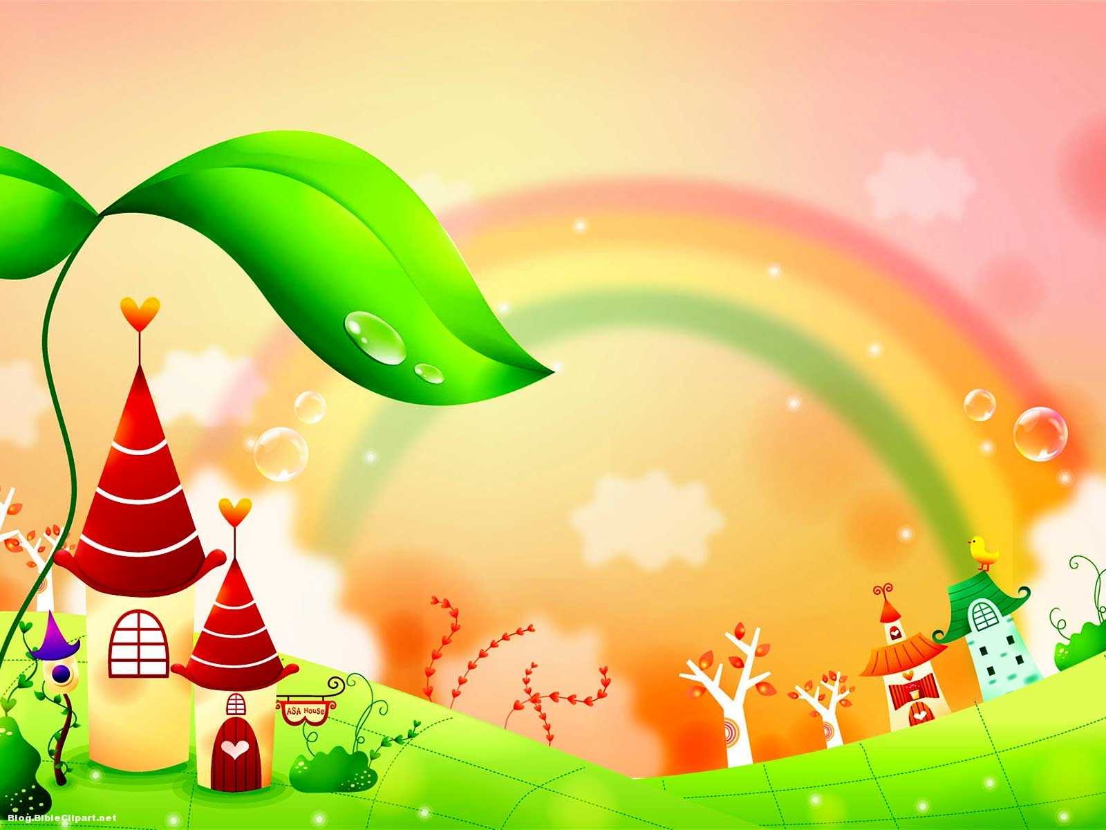 Fairy Tale Rainbow Children Background – Blog Bibleclipart For Fairy Tale Powerpoint Template