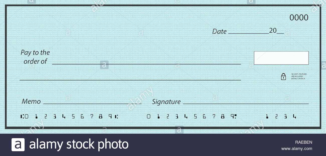 Fake Cheque Stock Photos & Fake Cheque Stock Images – Alamy Throughout Blank Cheque Template Uk
