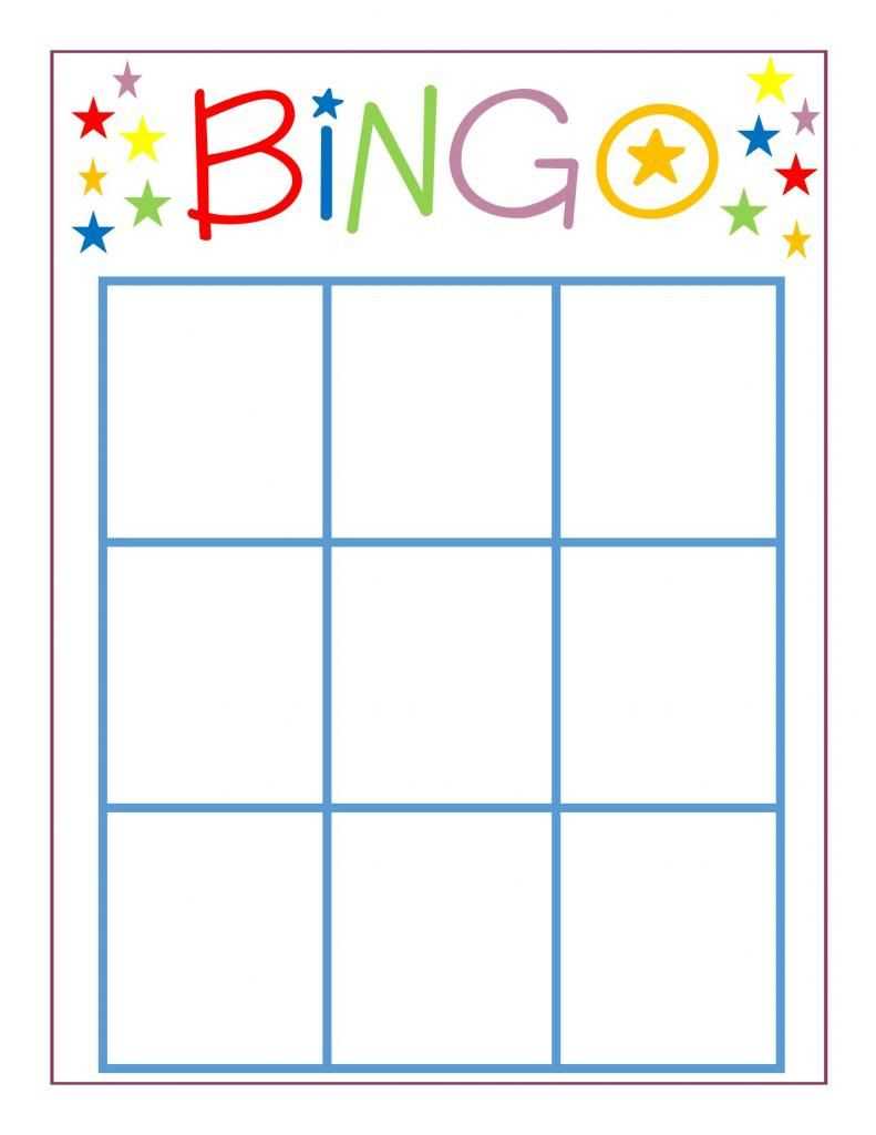 Family Game Night: Bingo | Bingo Card Template, Bingo In Blank Bingo Template Pdf