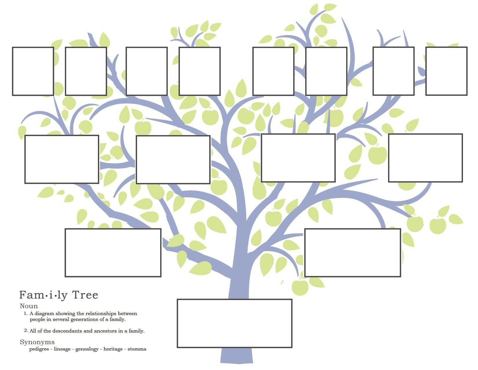 Family History Activities For Children: 3 11 | Familysearch For Blank Family Tree Template 3 Generations