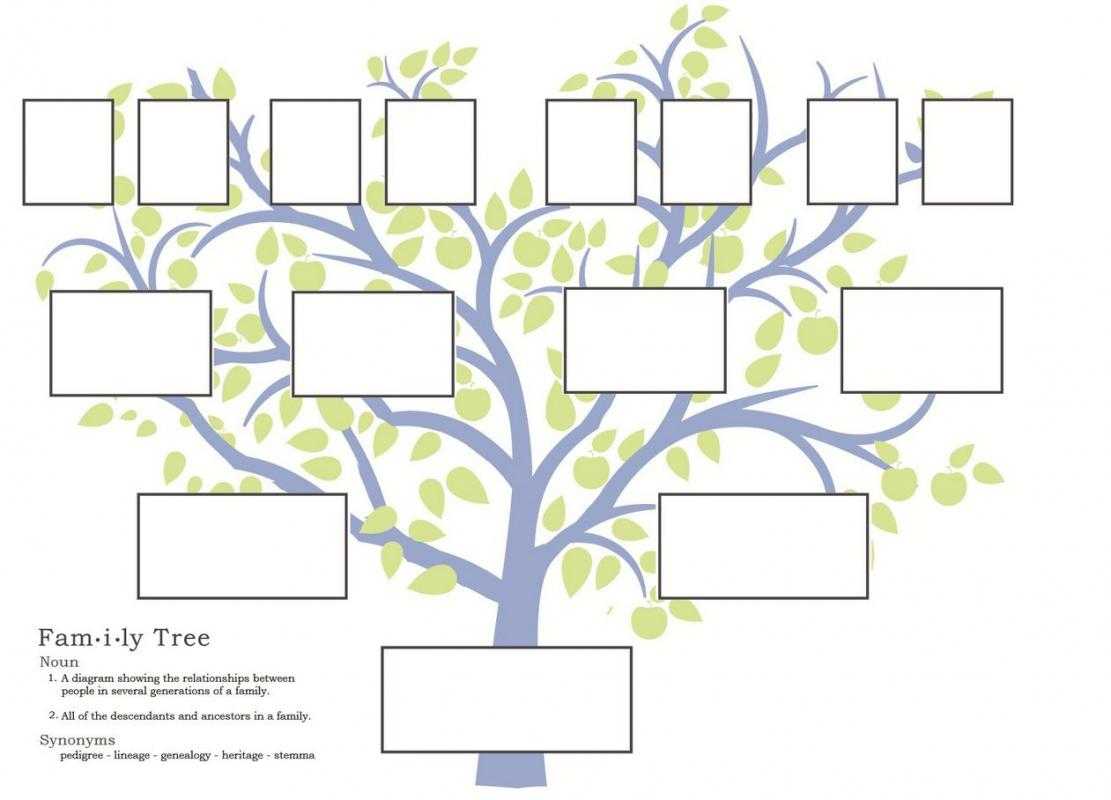 Family Tree Templates | Template Business With Regard To Fill In The Blank Family Tree Template