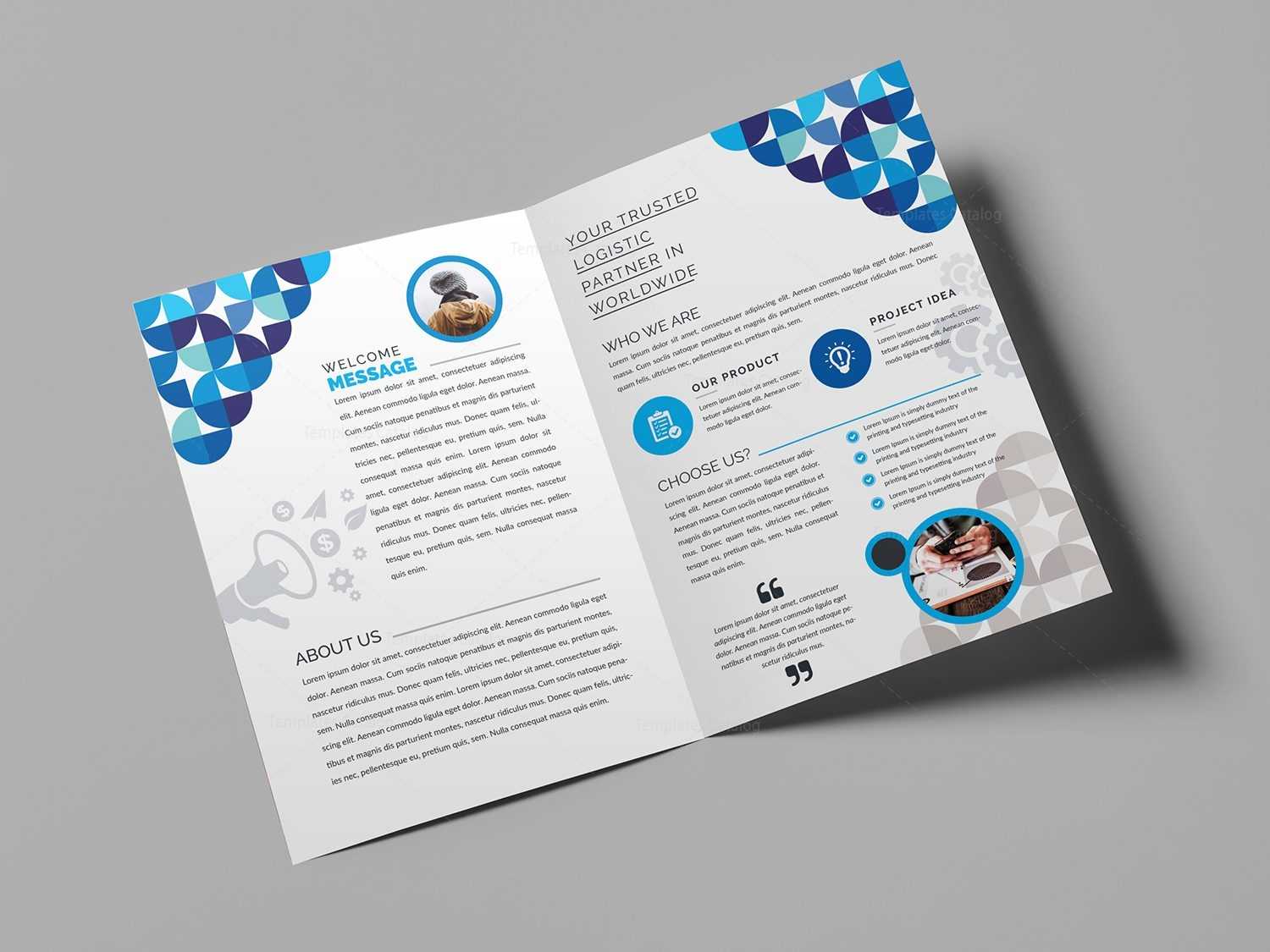 Fancy Bi Fold Brochure Template 000723 – Template Catalog In Fancy Brochure Templates