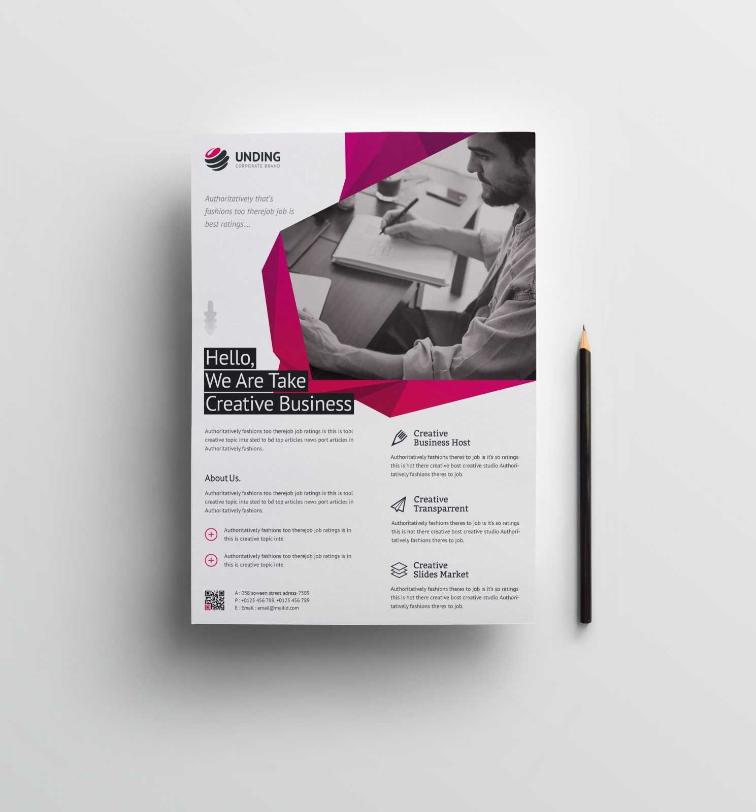 Fancy Professional Business Flyer Design Template 001510 Throughout Fancy Brochure Templates