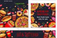 Fast Food Meal For Restaurant Banner Template throughout Food Banner Template