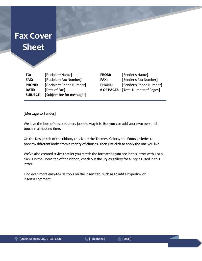 Fax Cover Sheet Template Word 2010 – Atlantaauctionco For Fax Cover Sheet Template Word 2010