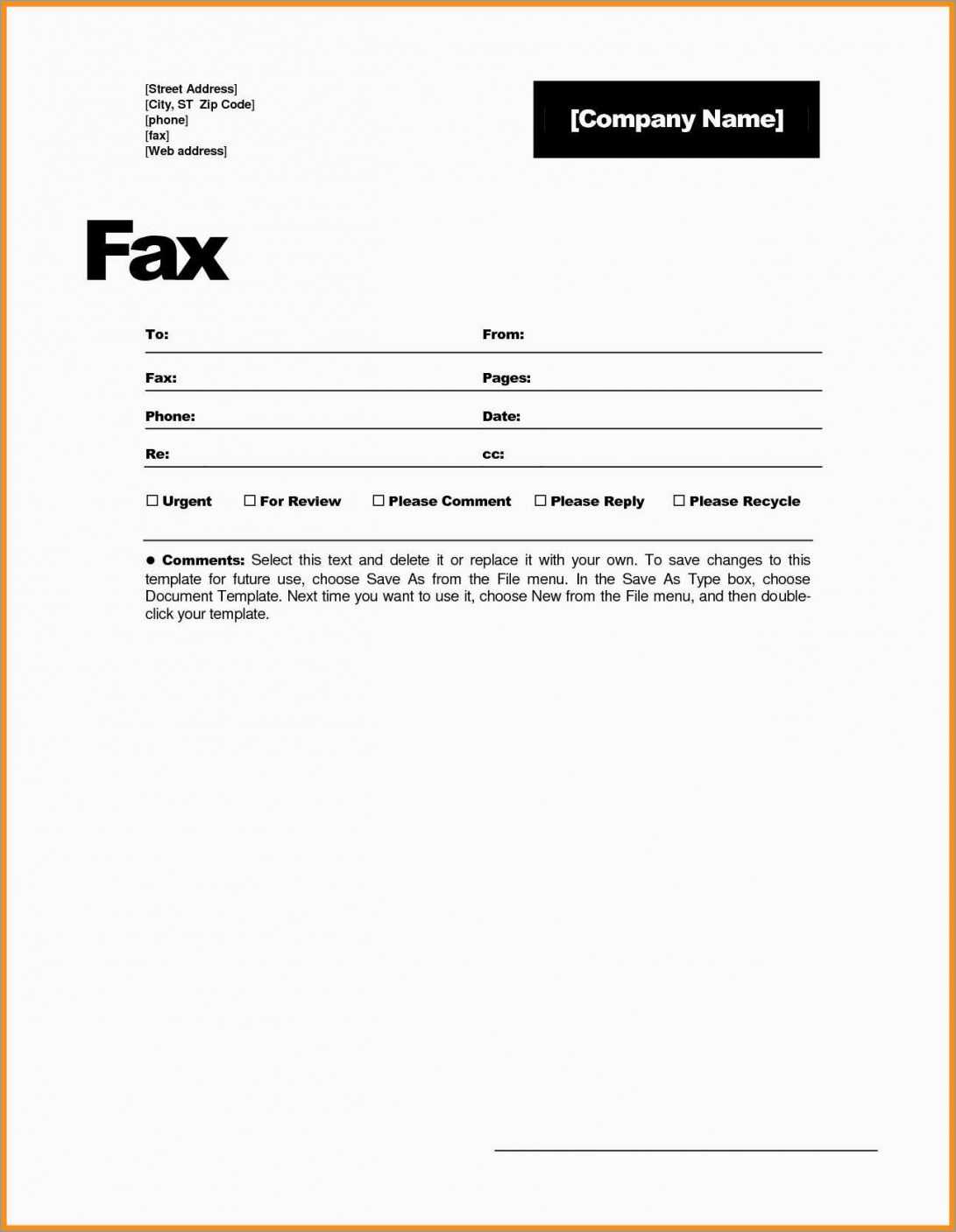 Fax Cover Sheet Template Word Blank Balance Sheets Business With Fax Cover Sheet Template Word 2010