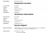 Field Service Report Template (Better Format Than Word inside Field Report Template
