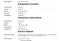 Field Service Report Template (Better Format Than Word with regard to Technical Service Report Template