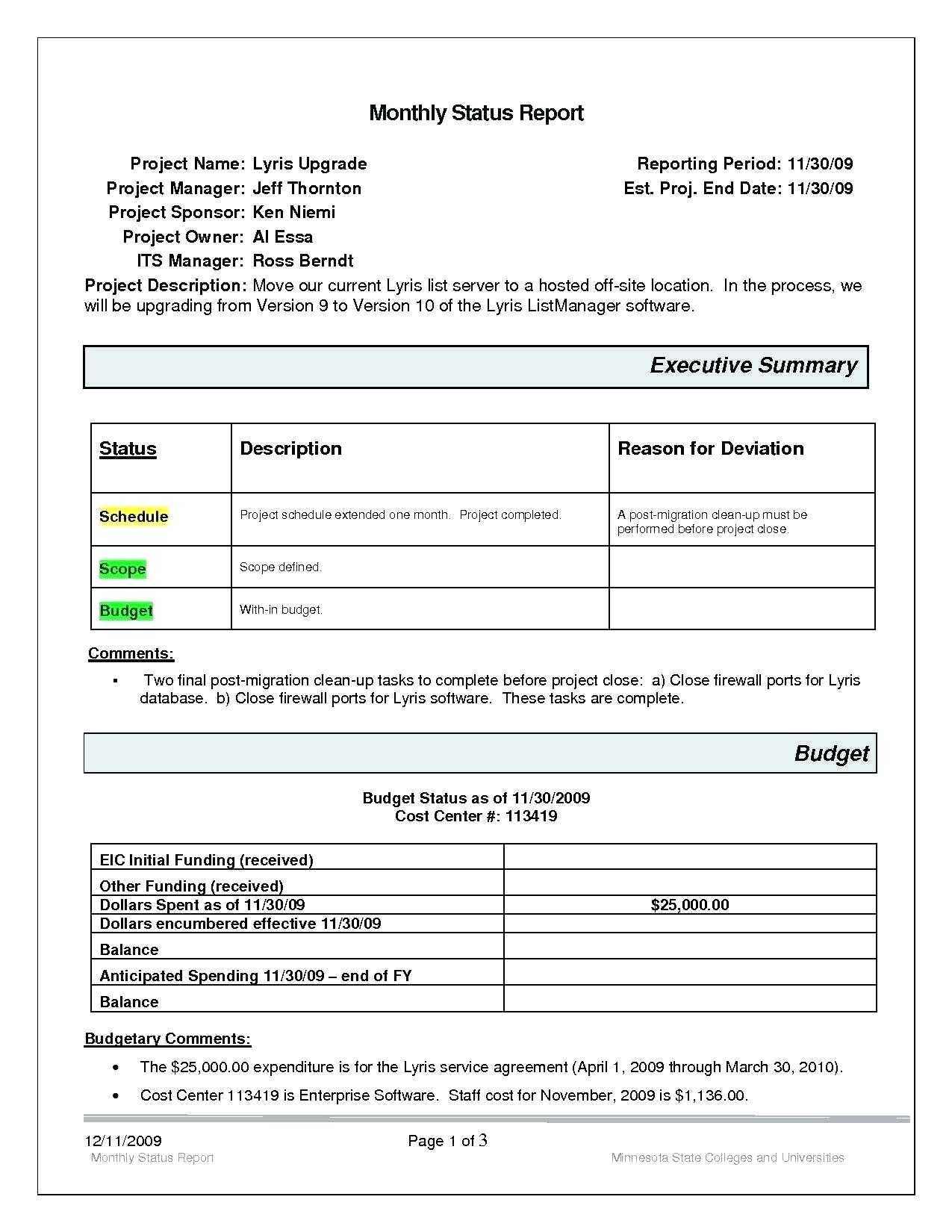 Final Project Report Template – Redhatsheet.co For Project Status Report Template Word 2010