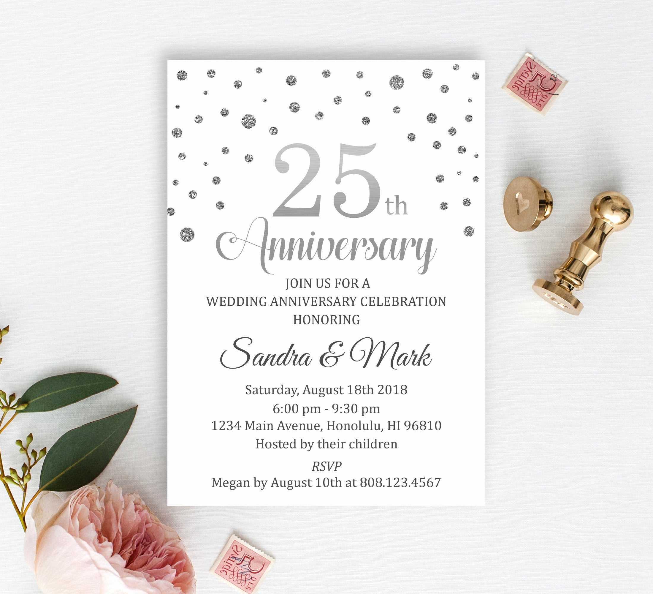 First Wedding Anniversary Invitation Cards 1St Marriage Card Throughout Celebrate It Templates Place Cards