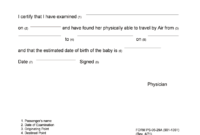Fit To Fly Certificate Pregnancy Format - Fill Online pertaining to Fit To Fly Certificate Template