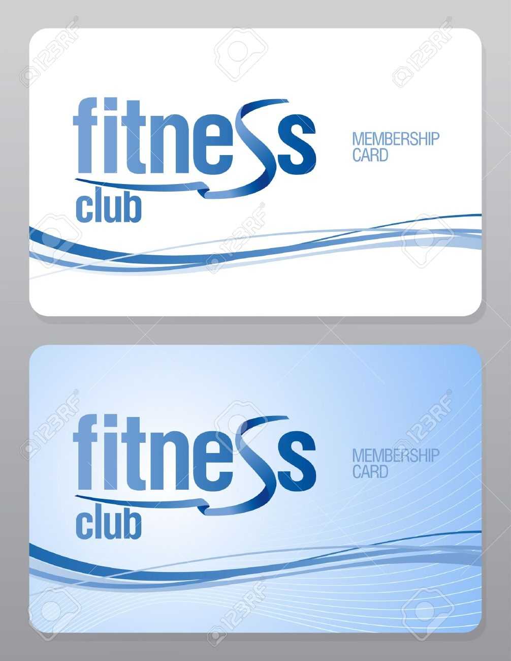 Fitness Club Membership Card Design Template. Intended For Template For Membership Cards