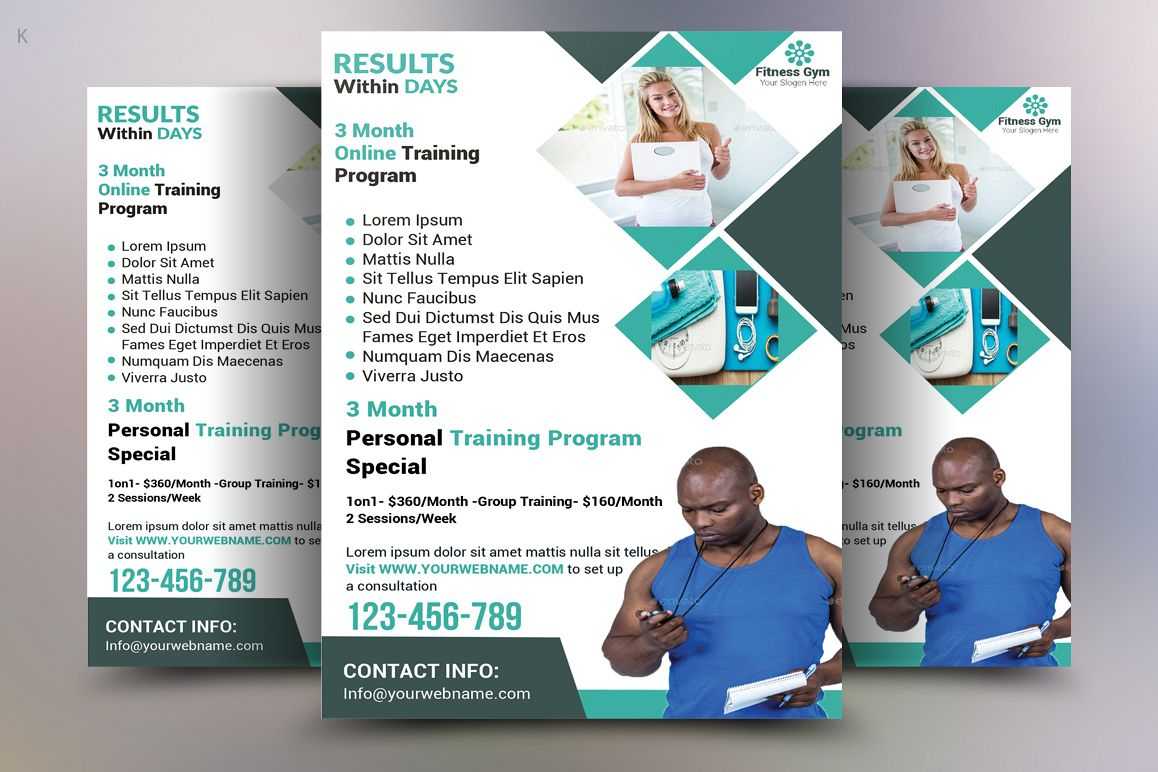 Fitness Flyer Template With Regard To Training Brochure Template