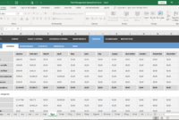 Fleet Management Spreadsheet Excel in Fleet Report Template