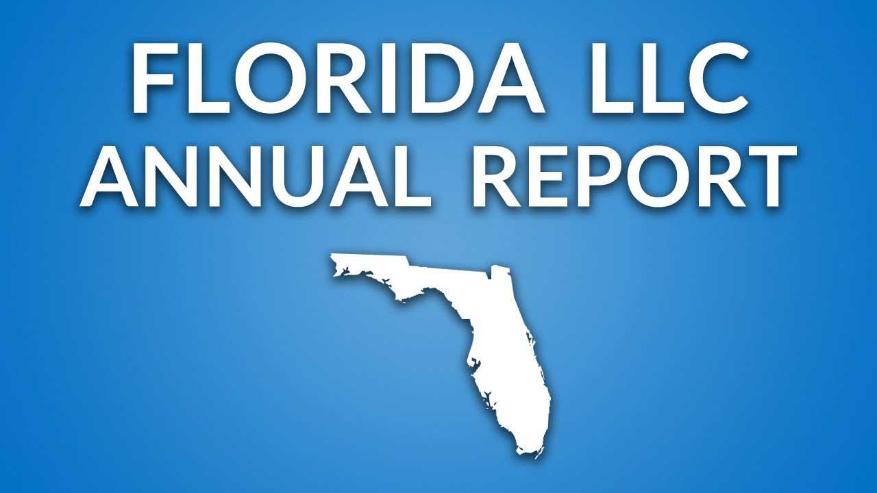 Florida Llc – Annual Report Inside Llc Annual Report Template