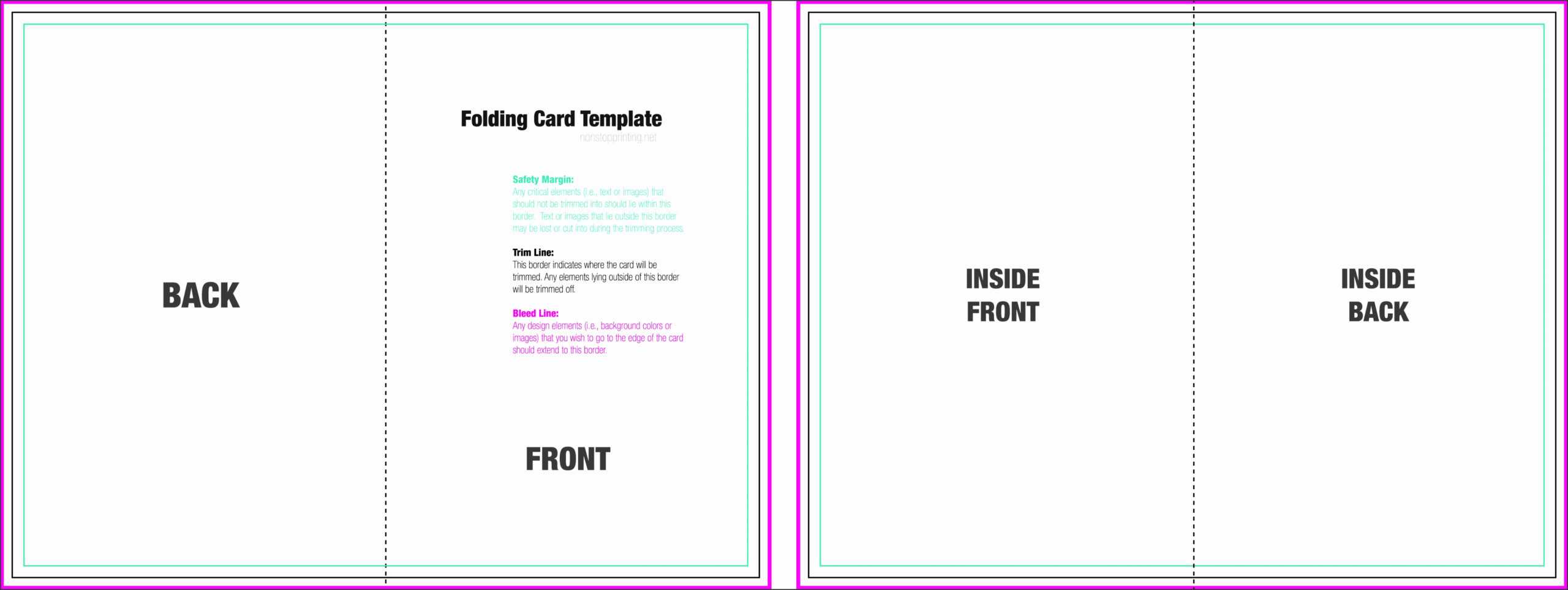 Foldable Card Template Word – Cumed In Foldable Card Template Word