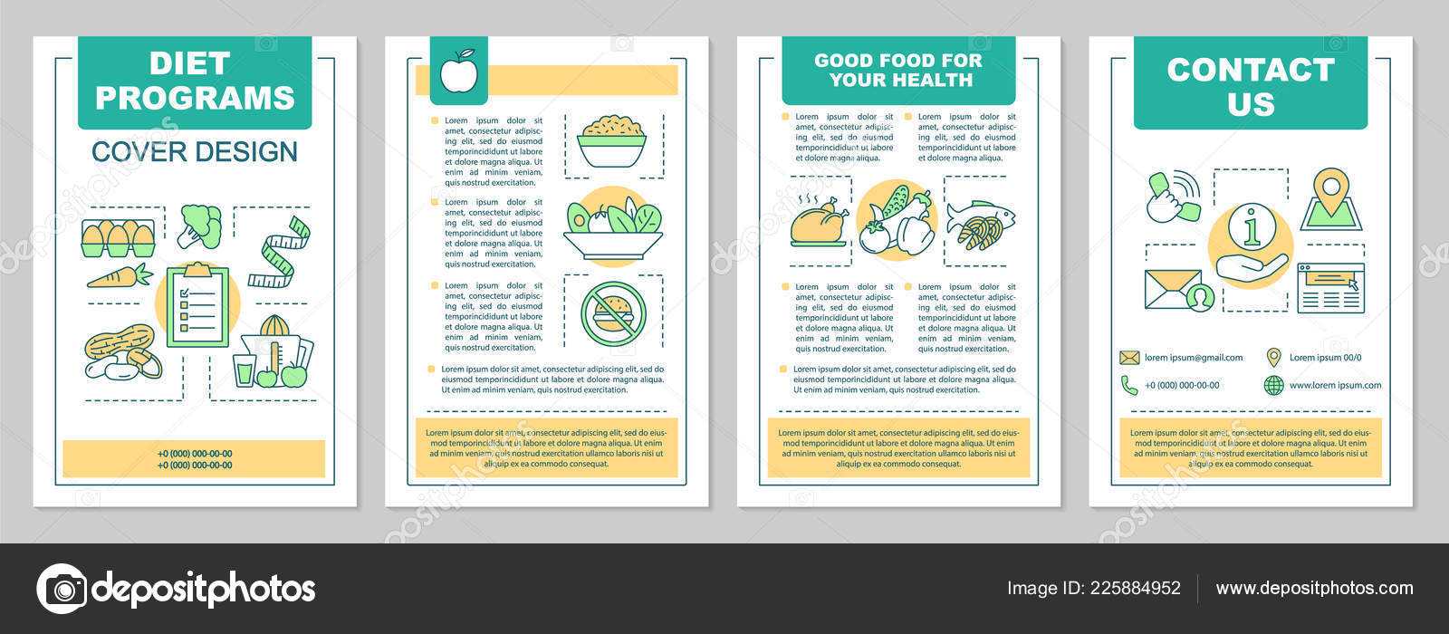 Food Magazine Layout Templates | Healthy Nutrition Brochure Pertaining To Nutrition Brochure Template