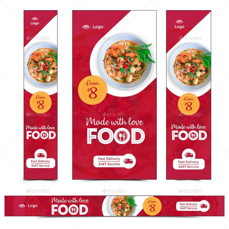 Food Web Banner Set #web, #food, #set, #banner | Food Banner Pertaining To Food Banner Template