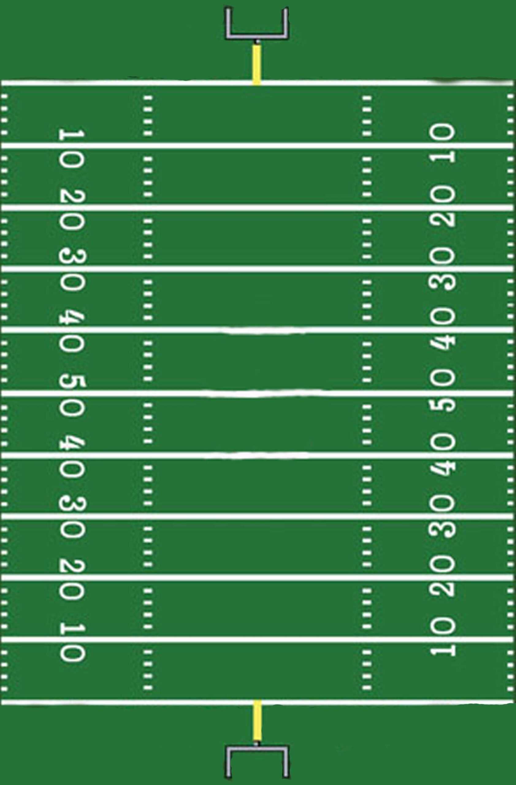 Football Field Template I Made For A Sign | Football Field With Blank Football Field Template