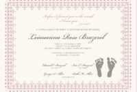 Footprints Baby Certificates | Baby Dedication Certificate for Baby Christening Certificate Template