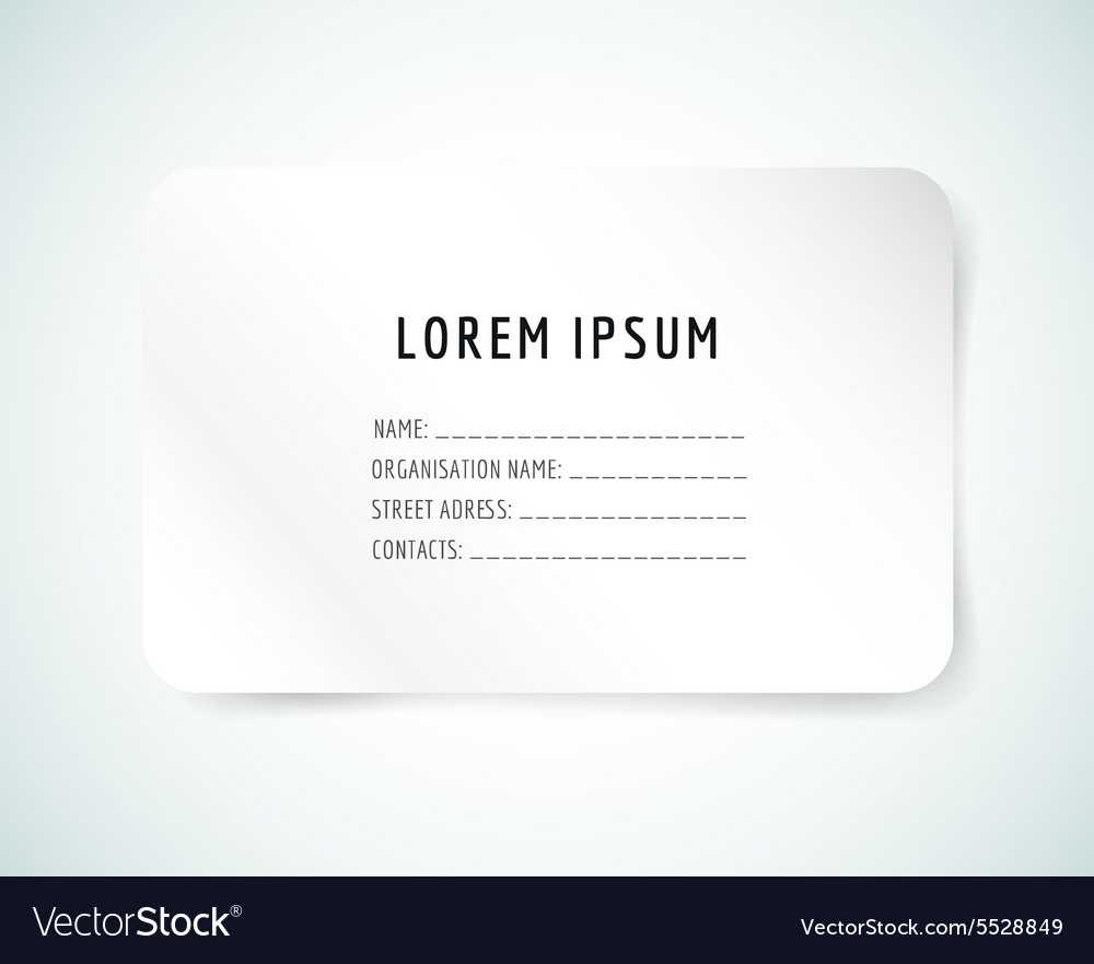 Form Blank Template Business Card Paper And Intended For Blank Business Card Template Download