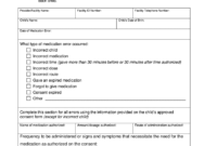 Form Medication Error - Fill Online, Printable, Fillable with Medication Incident Report Form Template