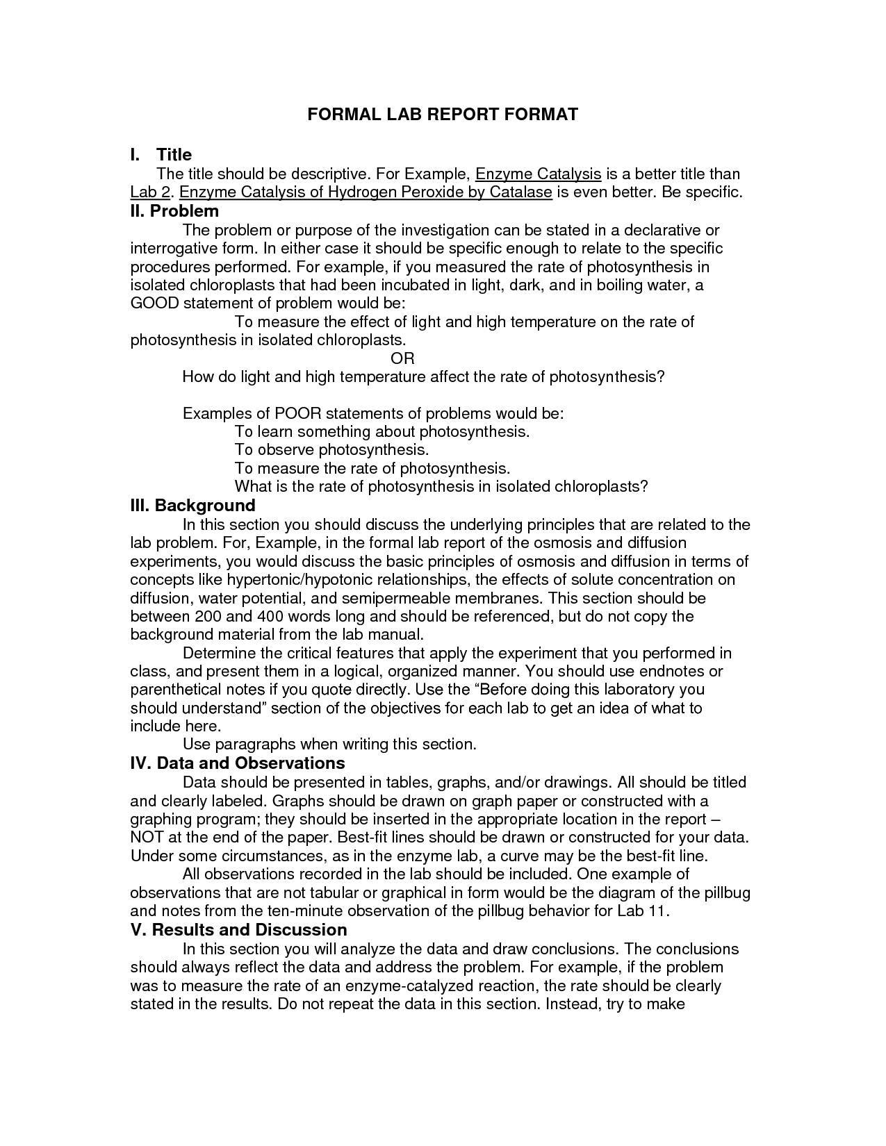 Formal Lab Report Template – Atlantaauctionco Throughout Science Lab Report Template