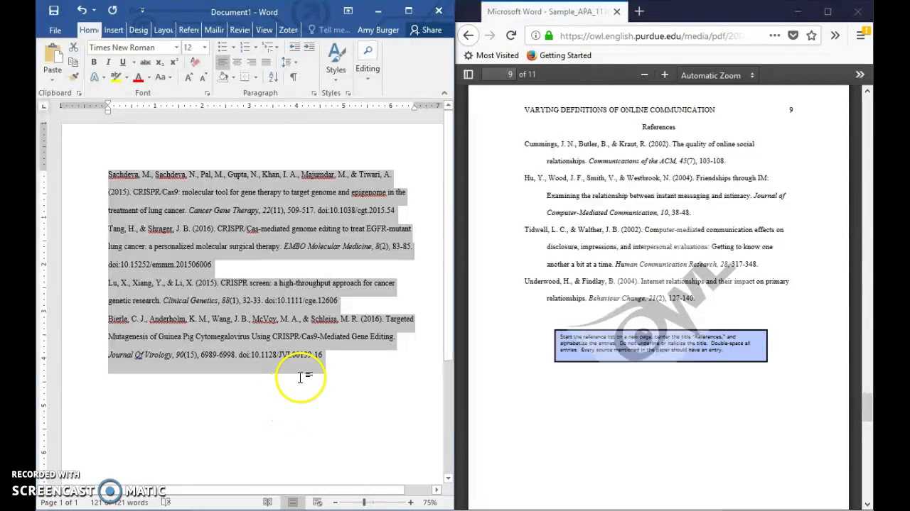 Formatting A References Page In Apa 6Th Edition Format (Current For 2018  2019) ~ Updated With Regard To Apa Word Template 6Th Edition