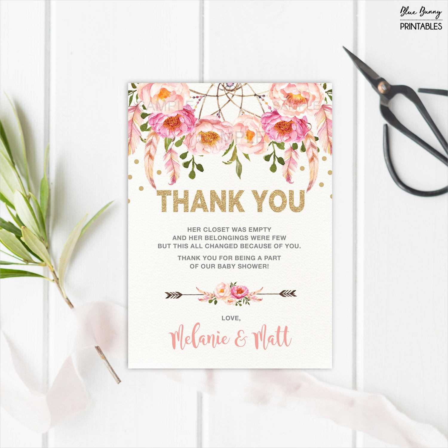 Free 14+ Baby Shower Thank You Cards In Psd | Ai | Eps Regarding Thank You Card Template For Baby Shower