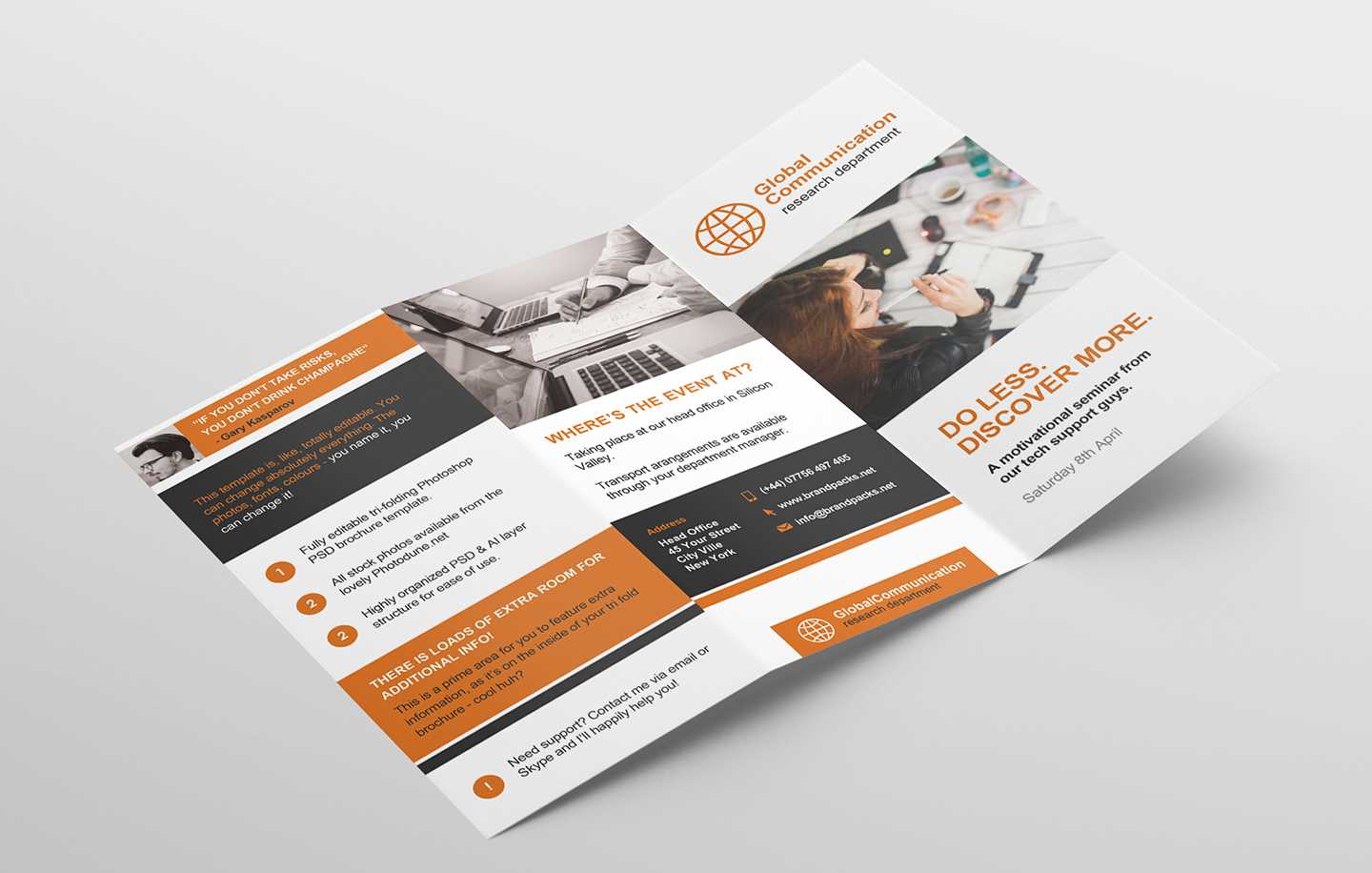 Free 3 Fold Brochure Template For Photoshop & Illustrator In 3 Fold Brochure Template Psd Free Download