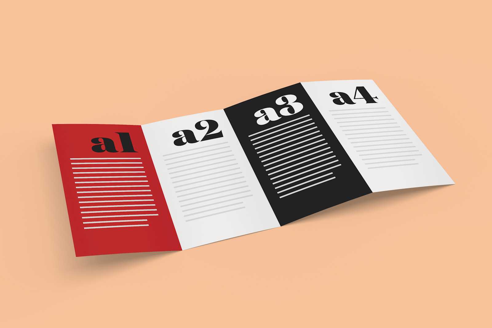 Free 4 Panel Quad Fold Brochure Mockup Psd – Good Mockups Pertaining To Quad Fold Brochure Template