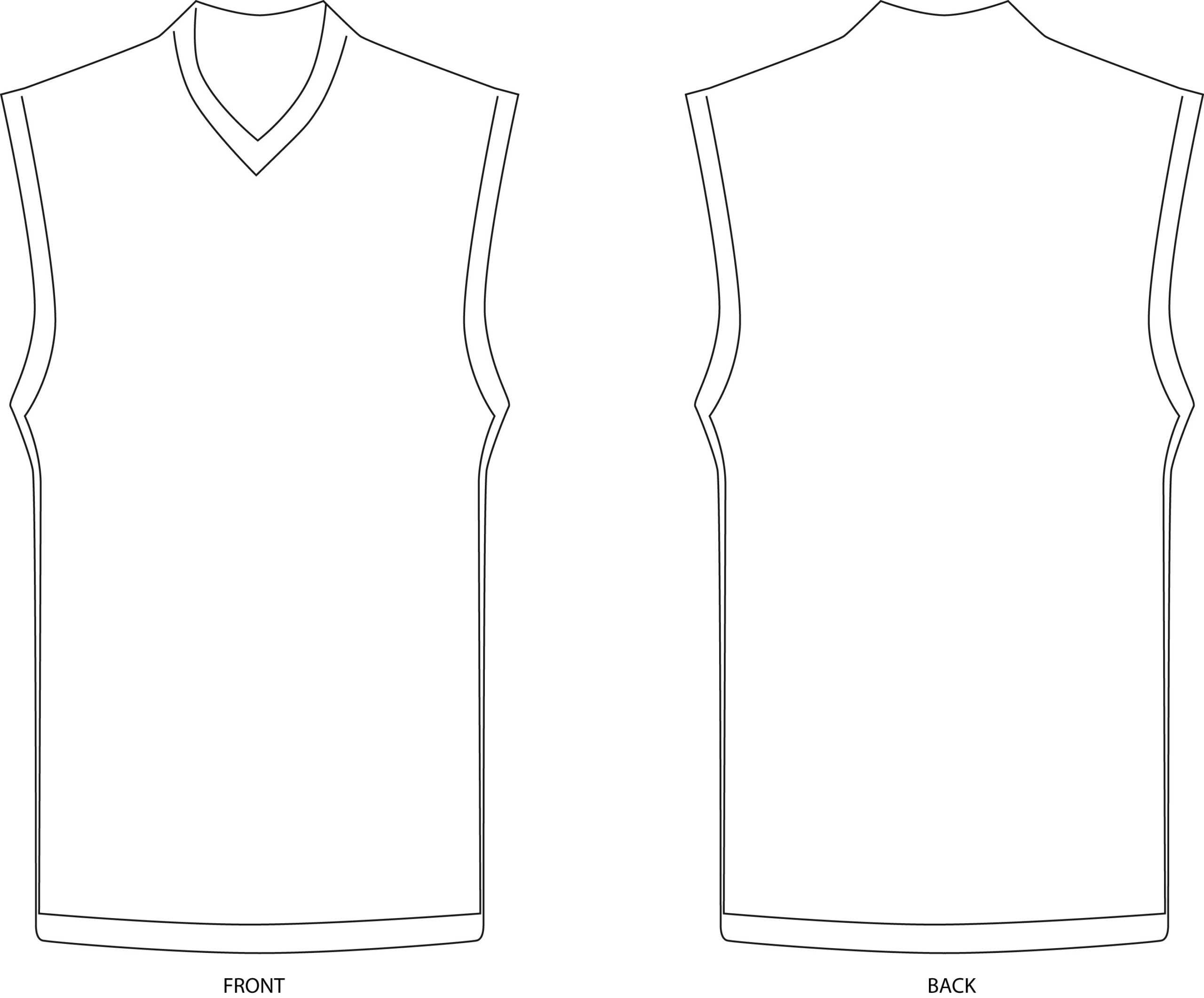 Blank Basketball Uniform Template