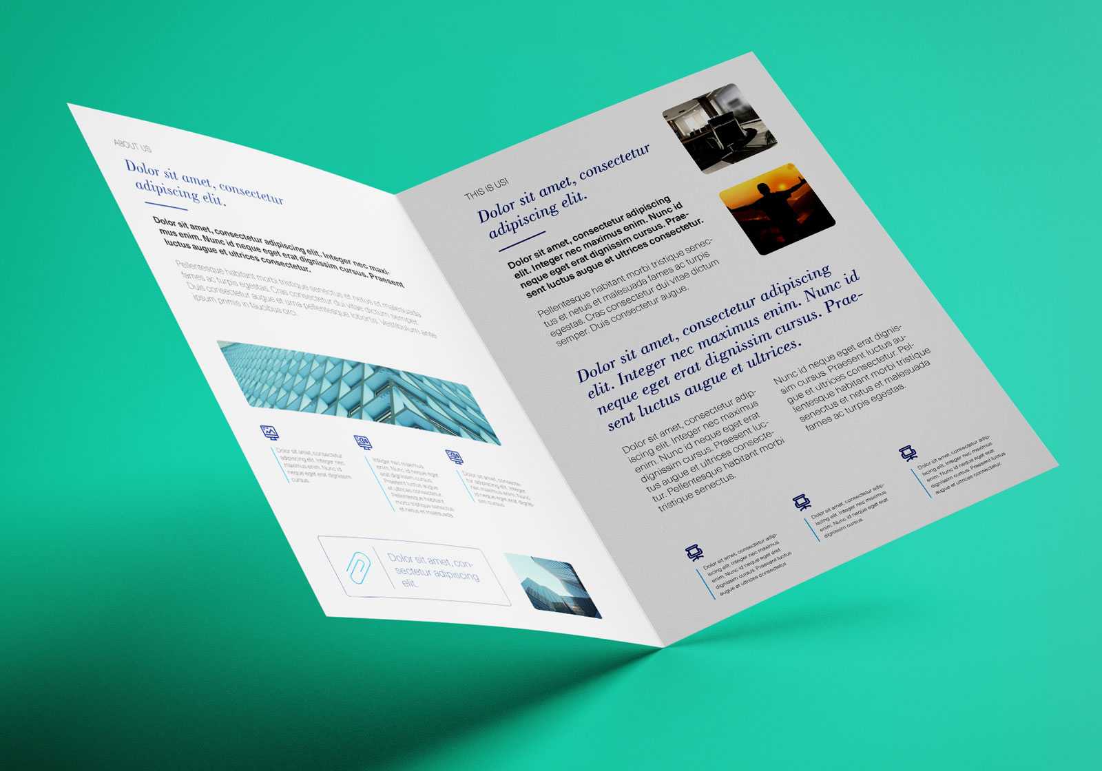 Free Bi Fold A4 Brochure Mockup Psd – Good Mockups In 2 Fold Brochure Template Psd