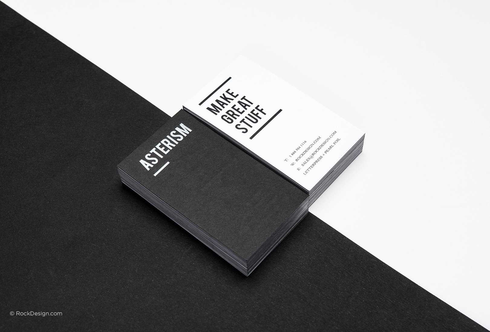 Free Black And White Business Card Templates | Rockdesign With Regard To Black And White Business Cards Templates Free