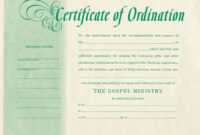 Free Blank Certificate Of Ordination | Ordination For for Certificate Of Ordination Template