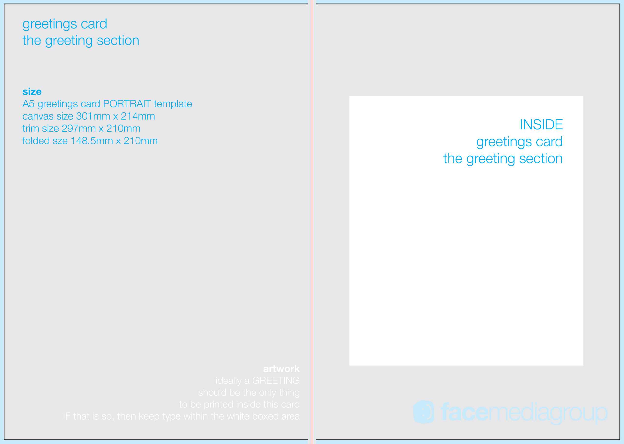 Free Blank Greetings Card Artwork Templates For Download Pertaining To Small Greeting Card Template
