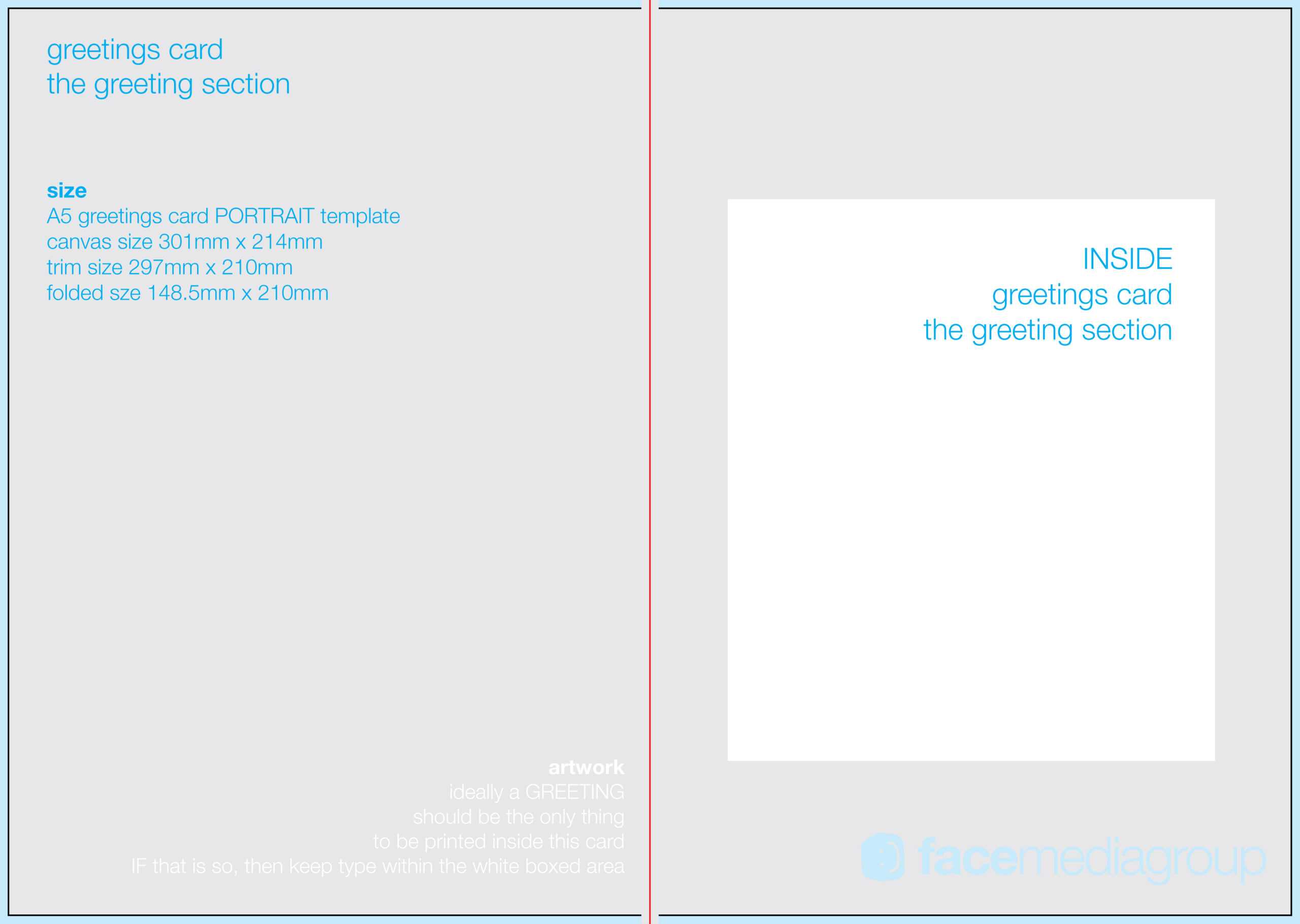 Free Blank Greetings Card Artwork Templates For Download With Greeting Card Layout Templates