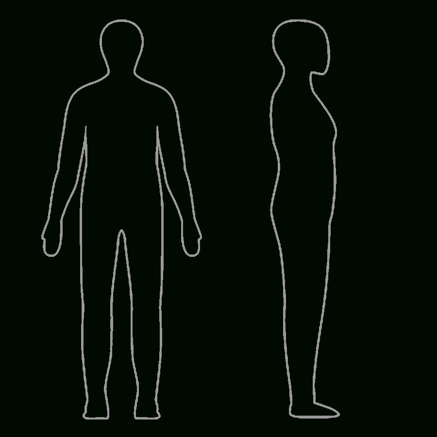 Free Body Outline, Download Free Clip Art, Free Clip Art On With Regard To Blank Body Map Template