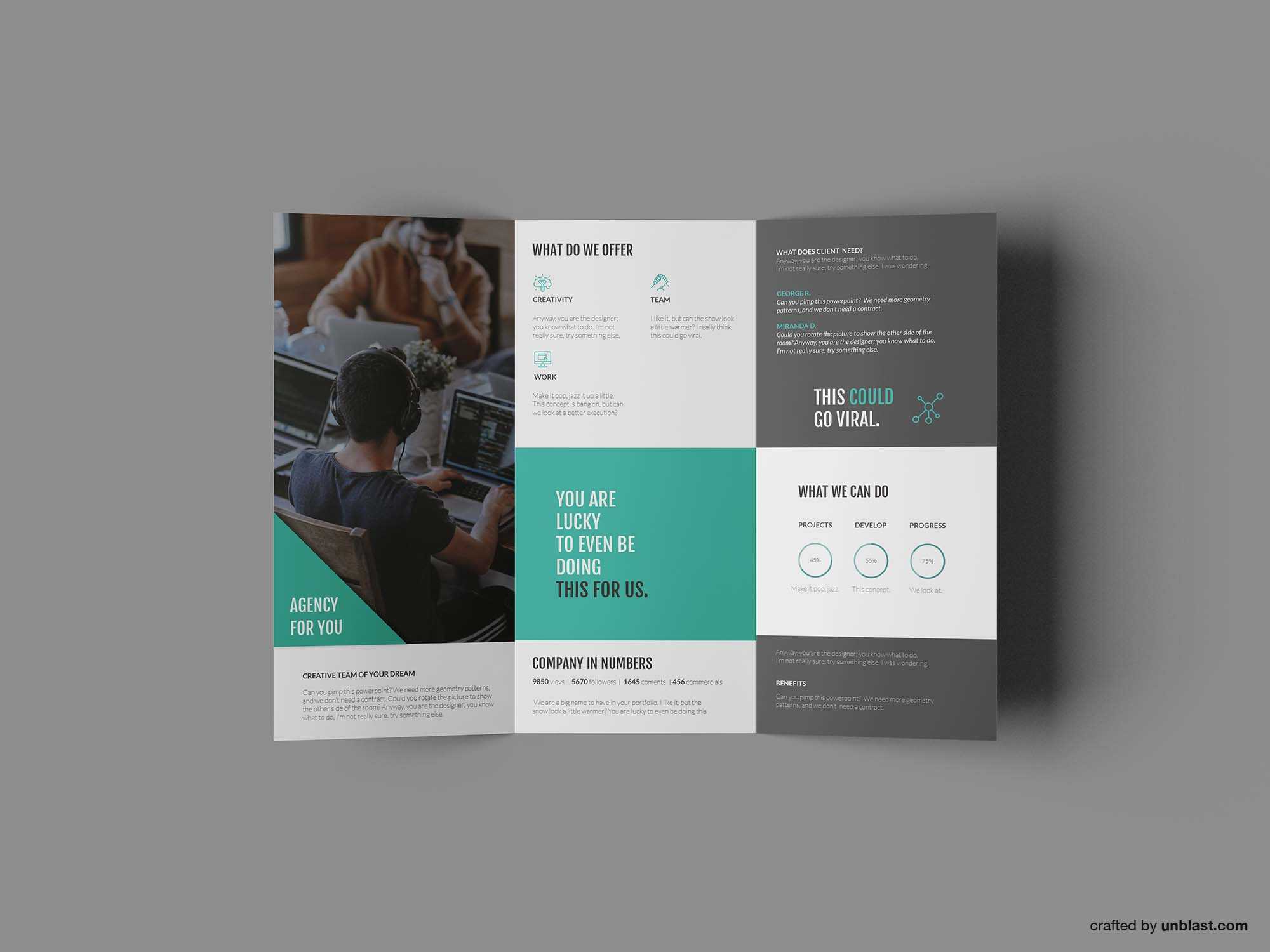 Free Business Trifold Brochure Template (Ai) Intended For Tri Fold Brochure Template Illustrator Free